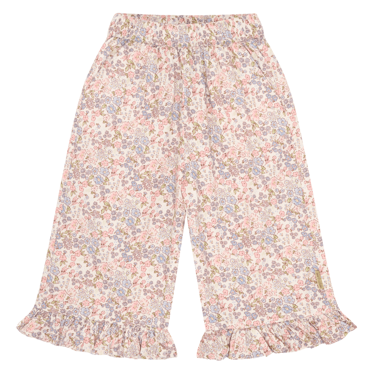 Hust and Claire - Bukse Culotte Teresa Ditsy Flower Ivory - Guttelus.no