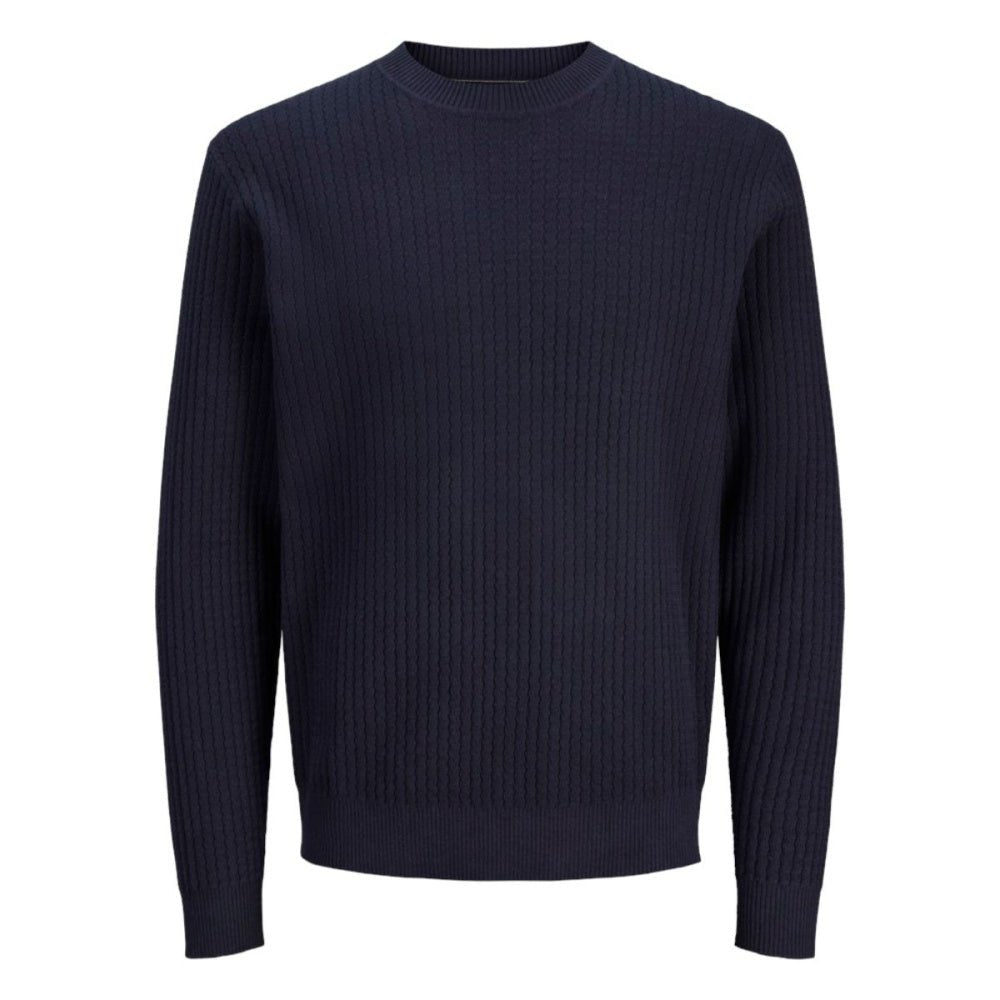 Jack & Jones - Genser Knit Blubarkley Zigzag Night Sky - Billige barneklær