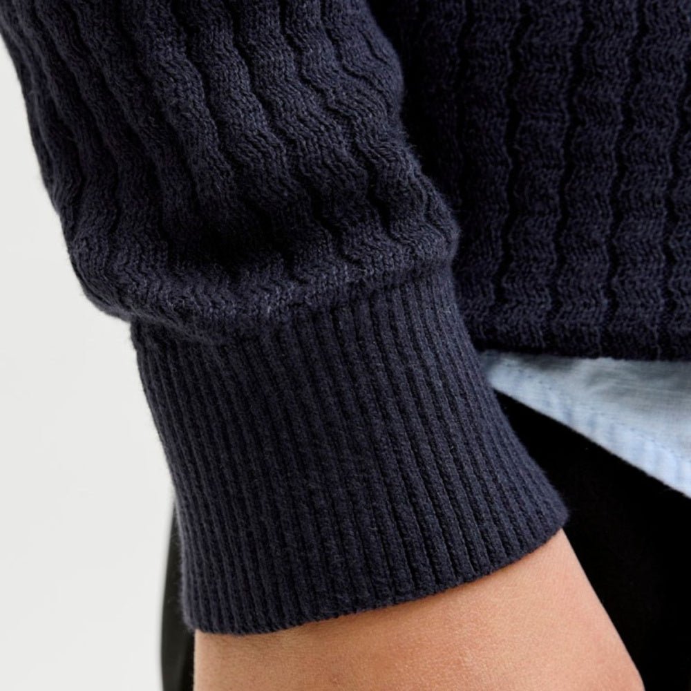 Jack & Jones - Genser Knit Blubarkley Zigzag Night Sky - Billige barneklær