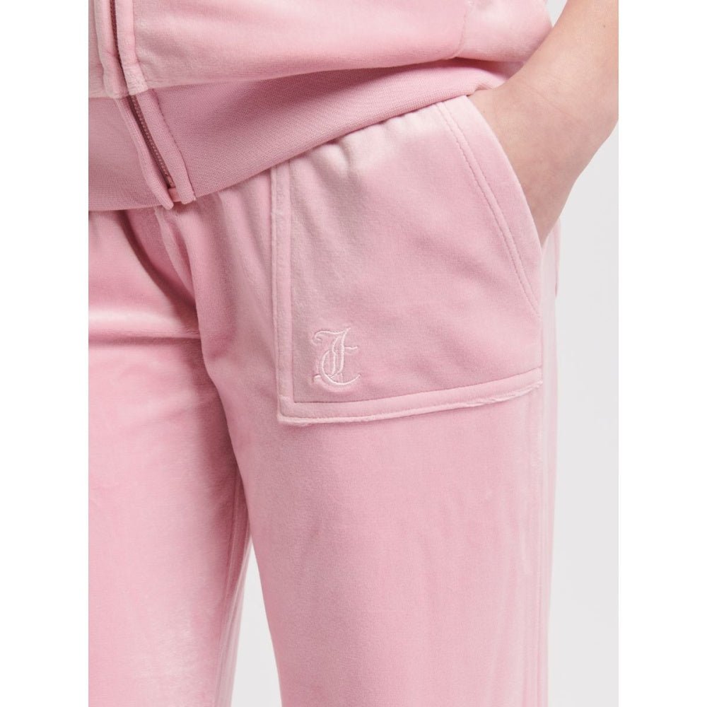 Juicy Couture - Bukse Tonal Wide Leg Jogger Pink Nectar - Guttelus