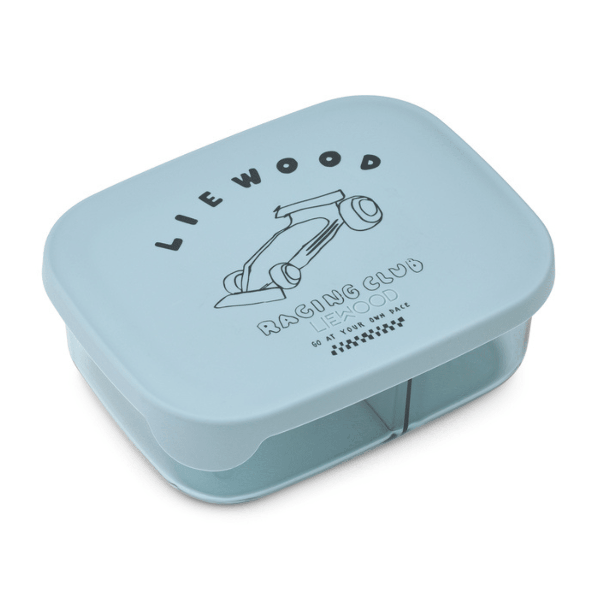 Liewood - Matboks Tritan Arthur Race Cars Beach Blue - Guttelus.no