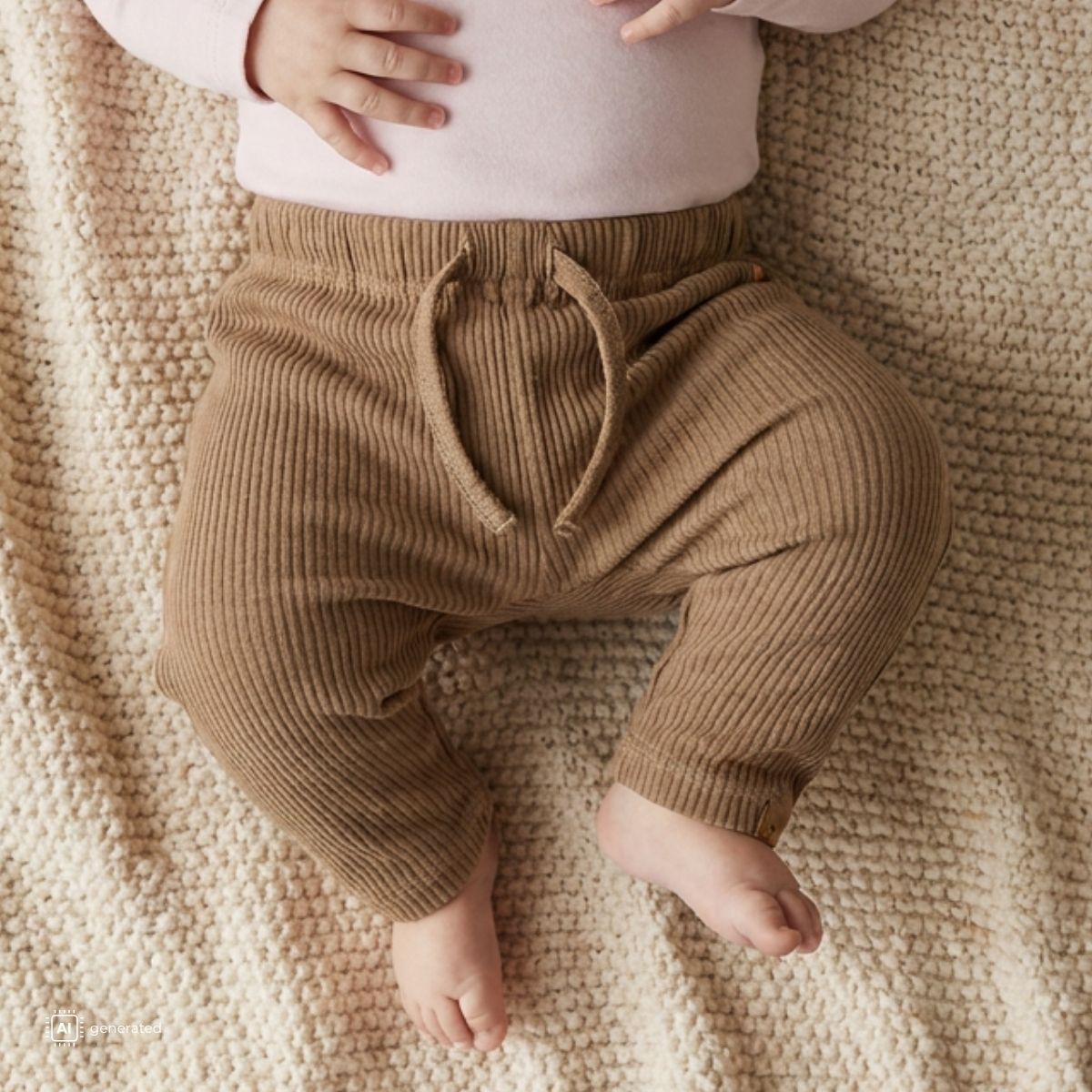 Lil'Atelier - Bukse Baby Rajo Petrified Oak - Guttelus
