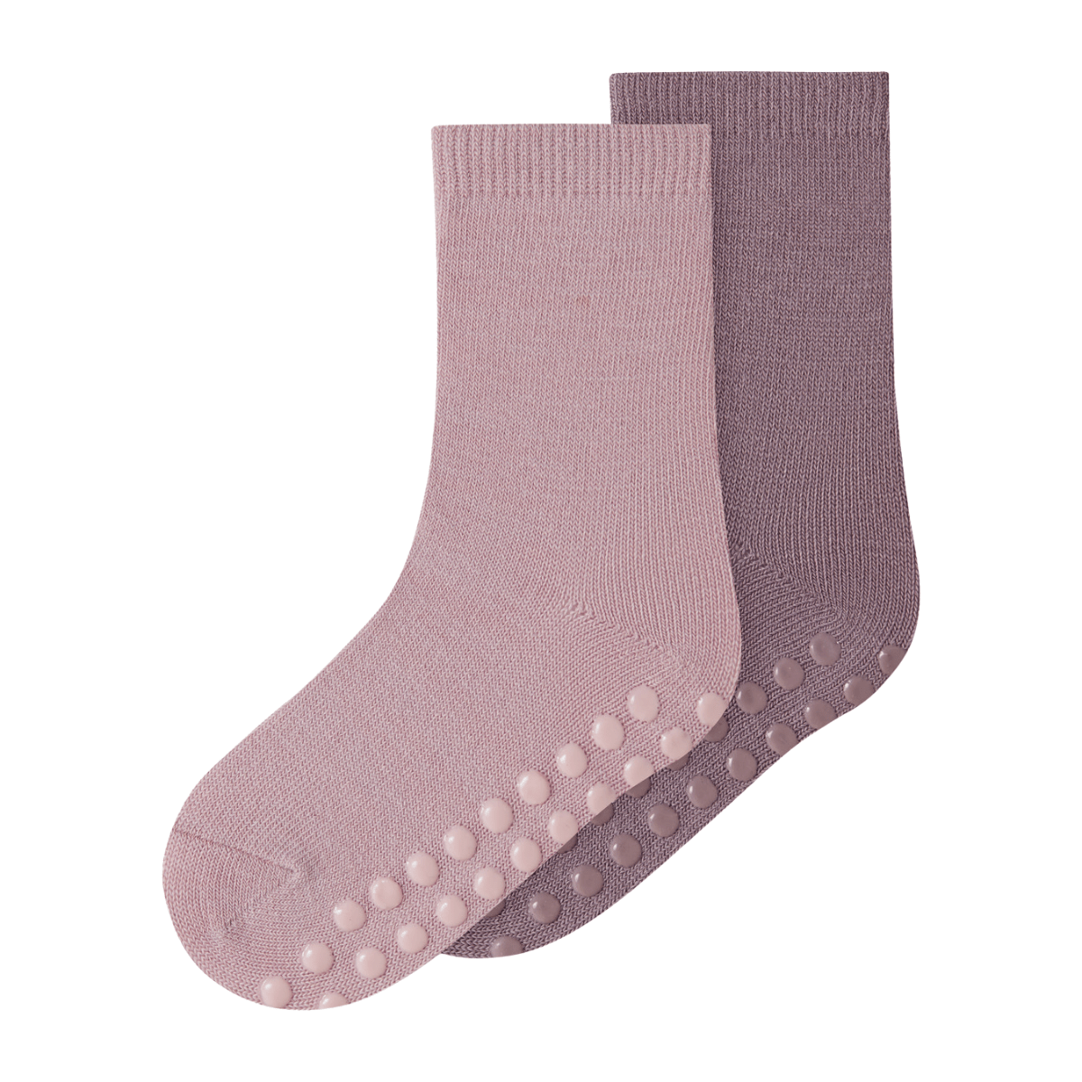 Name It - Antisklisokker 2-pk Ull/ Bomull Wak Violet Ice - Guttelus