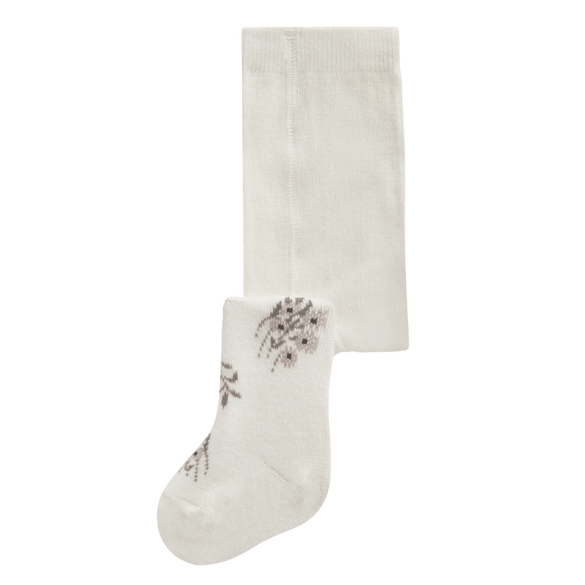 Name It - Strømpebukse i Ull/ Bomull Baby Wak Snow White Long Flowers - Guttelus
