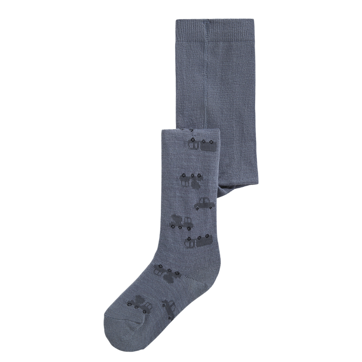 Name It - Strømpebukse i Ull/ Bomull Wak Folkstone Gray Machines - Guttelus
