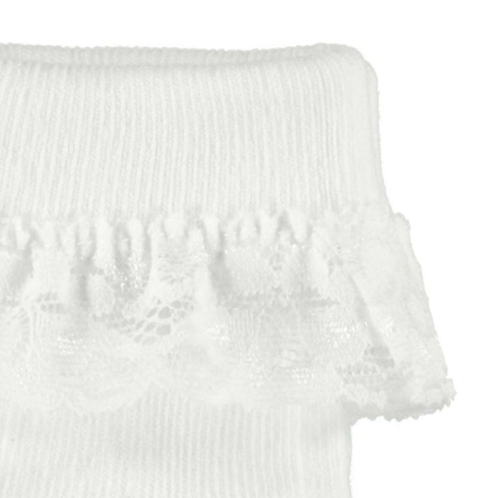 Name It - Sokker med Blonder Opagna Bright White