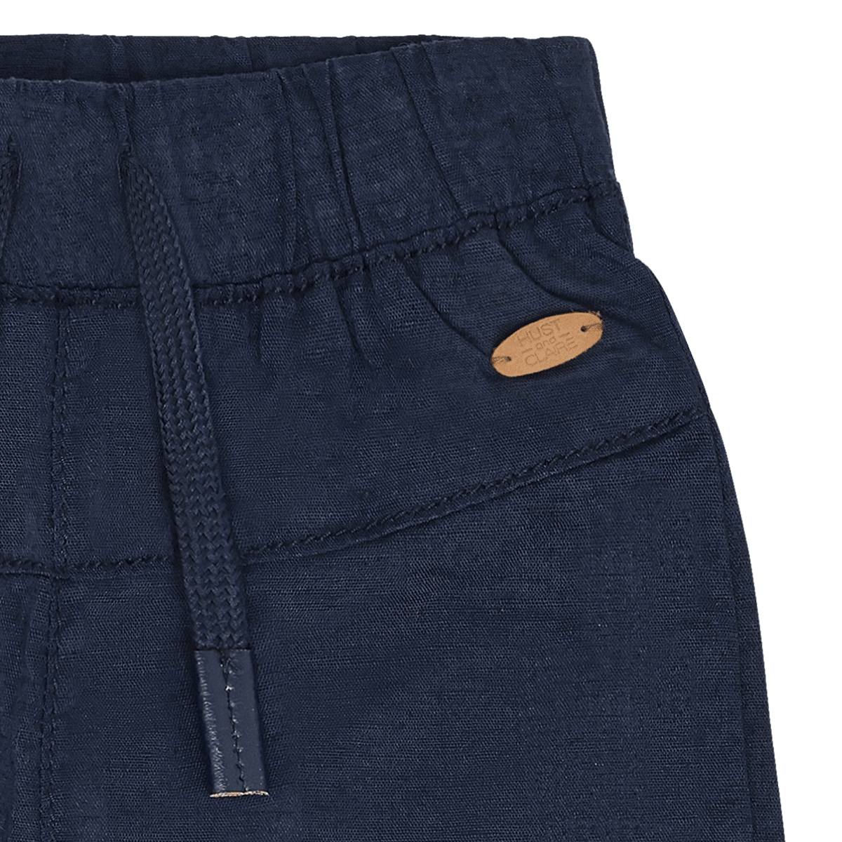 Hust and Claire - Bukse Timon Cotton-Linen Blues - Guttelus.no