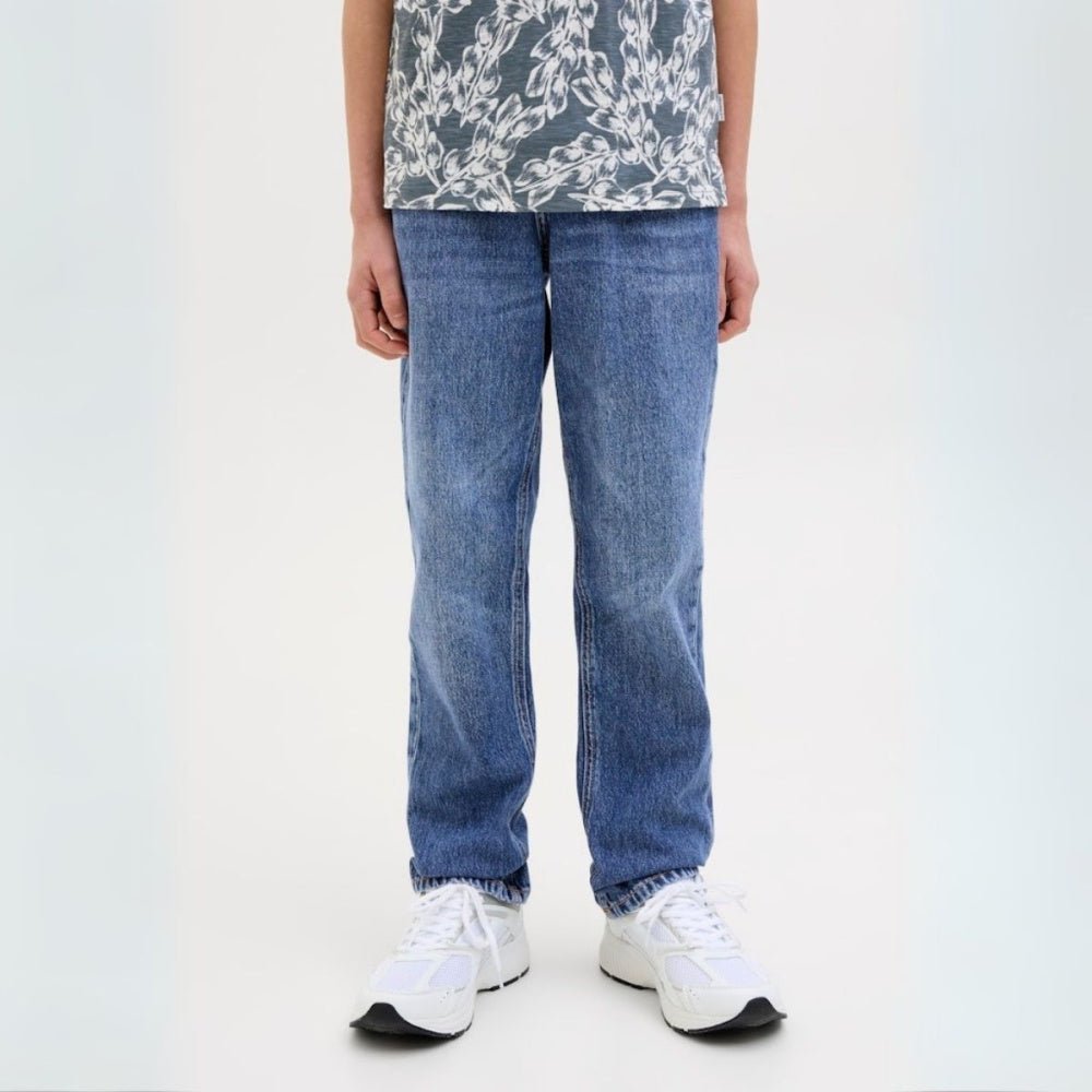 Jack & Jones - Jeans Bukse Clark Original AKM 123 Blue Denim - Billige barneklær
