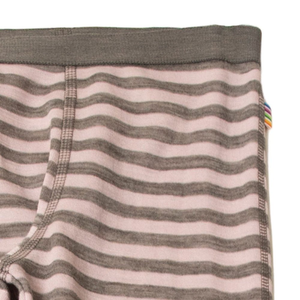 Joha - Leggings i Ull Striper Rosa - Guttelus.no