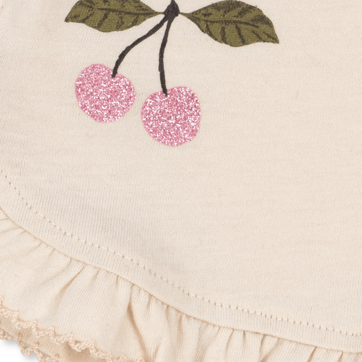Konges Sløjd - 2-delt Sommersett Famo Frill Buttercream - Billige barneklær