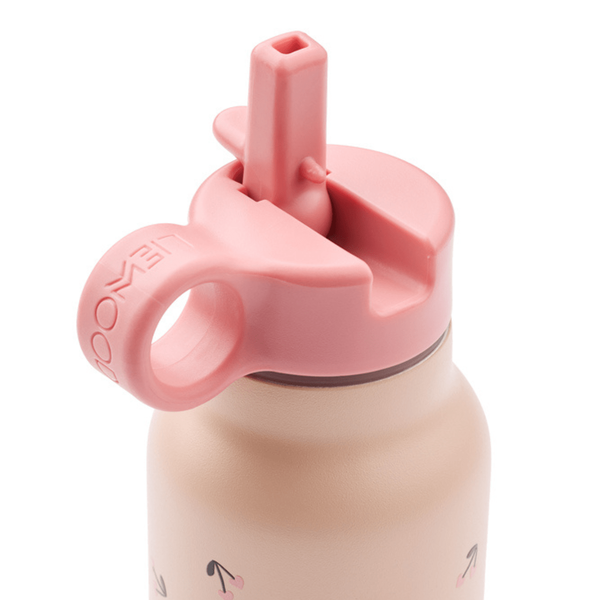 Liewood - Drikkeflaske Falk 350ml Mini Cherry Heart Rosey - Guttelus.no