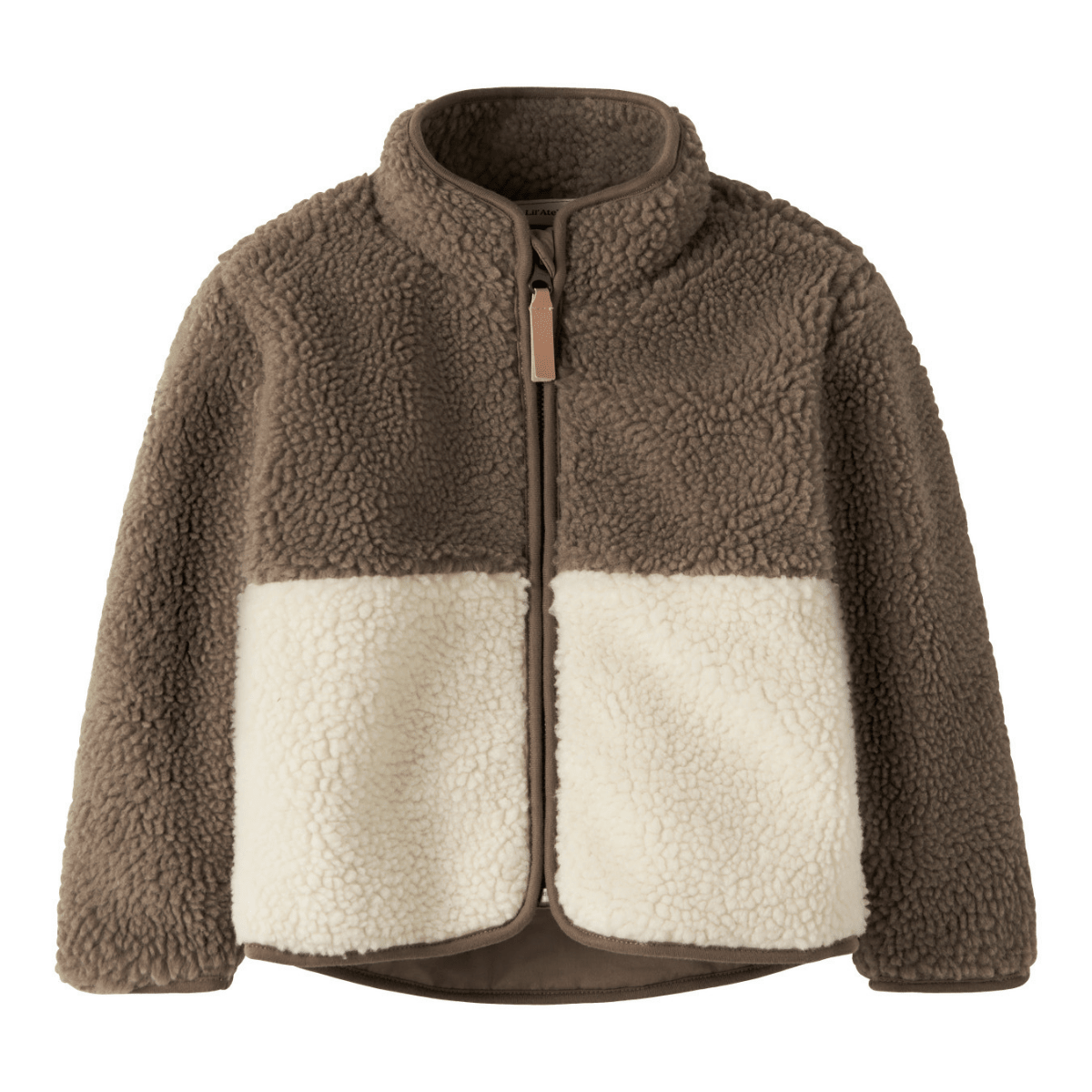 Lil'Atelier - Teddyjakke Lajo Turtledove Shitake - Billige barneklær