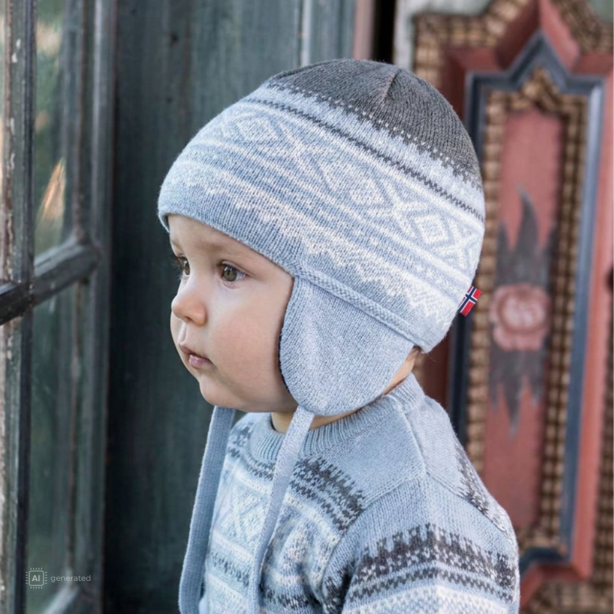 Marius Kids - Marius Lue i Ull Baby Lyseblå - Guttelus