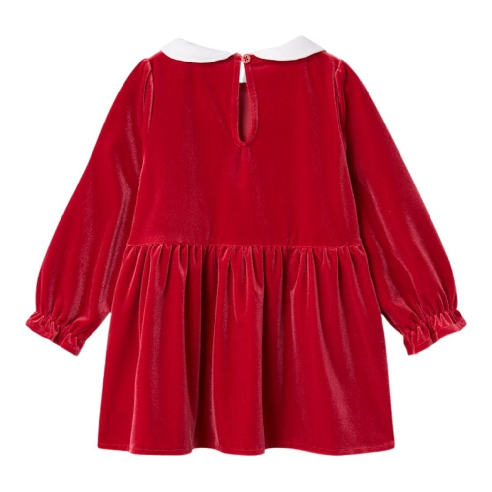 Name It - Julekjole Velour Rinna Jester Red - Guttelus