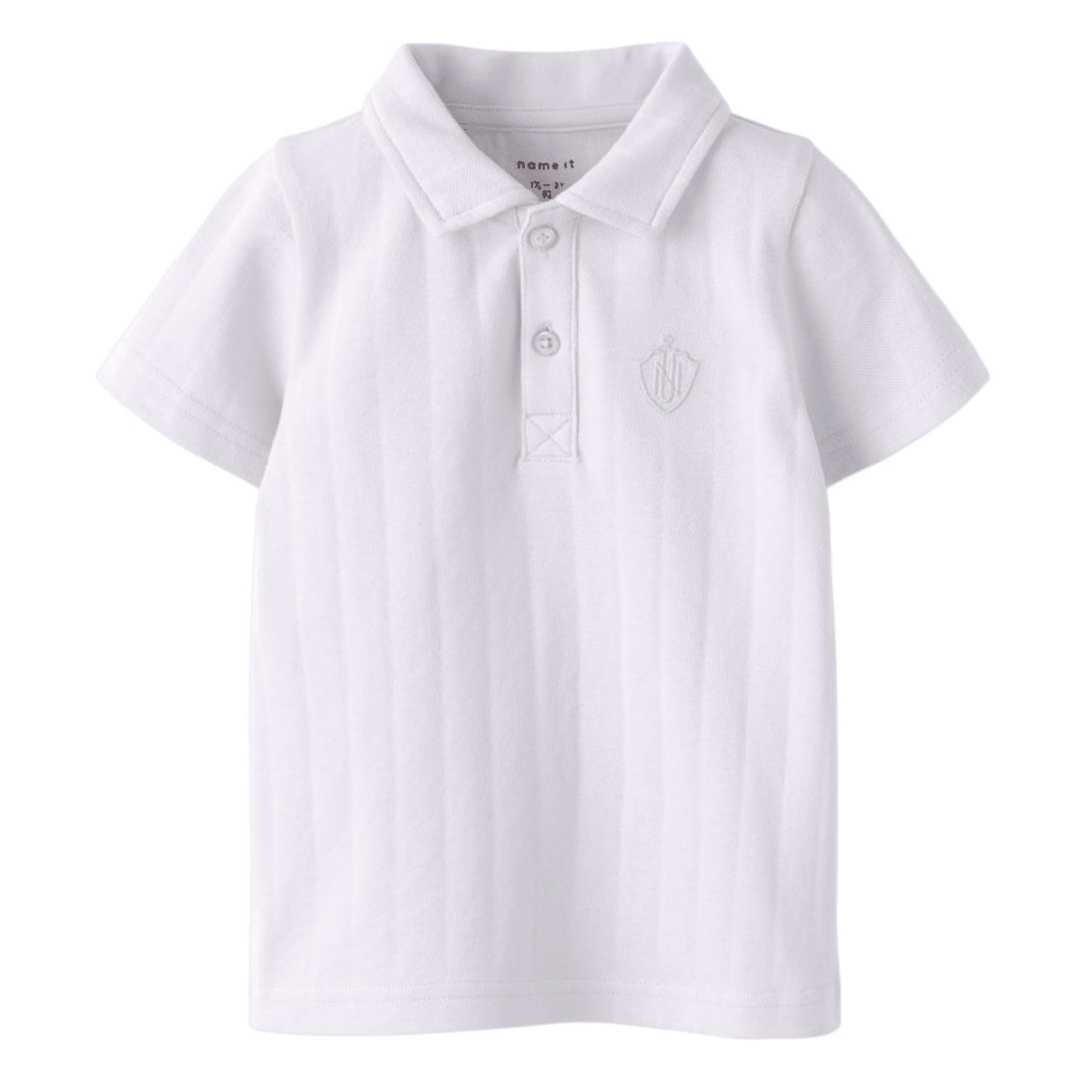 Name It - T-skjorte Polo Fen Bright White - Billige barneklær