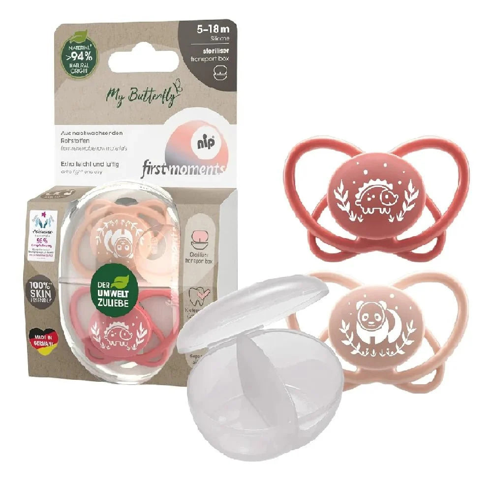 Nip- Smokker 2pk 5-18mnd "My butterfly" Rosa - Guttelus.no