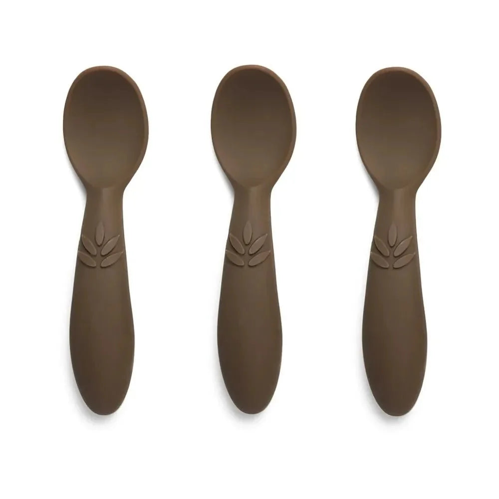 Nuuroo - 3 pk Skje i silikon Acorn - Guttelus.no