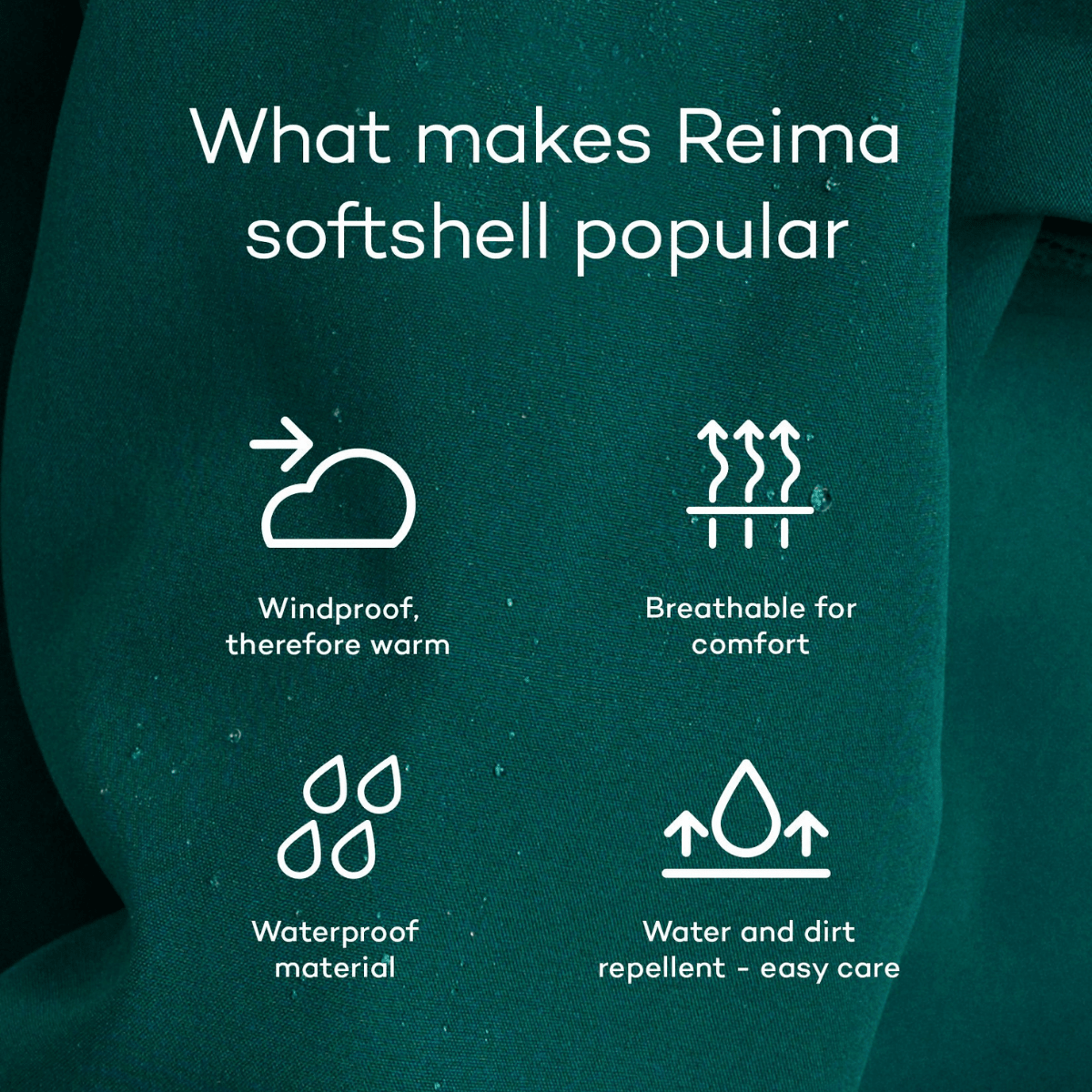 Reima - Softshelldress Mjosa Fresh Blue - Guttelus.no
